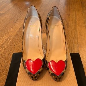 Christian Louboutin Doracora 100 Patent Leopard